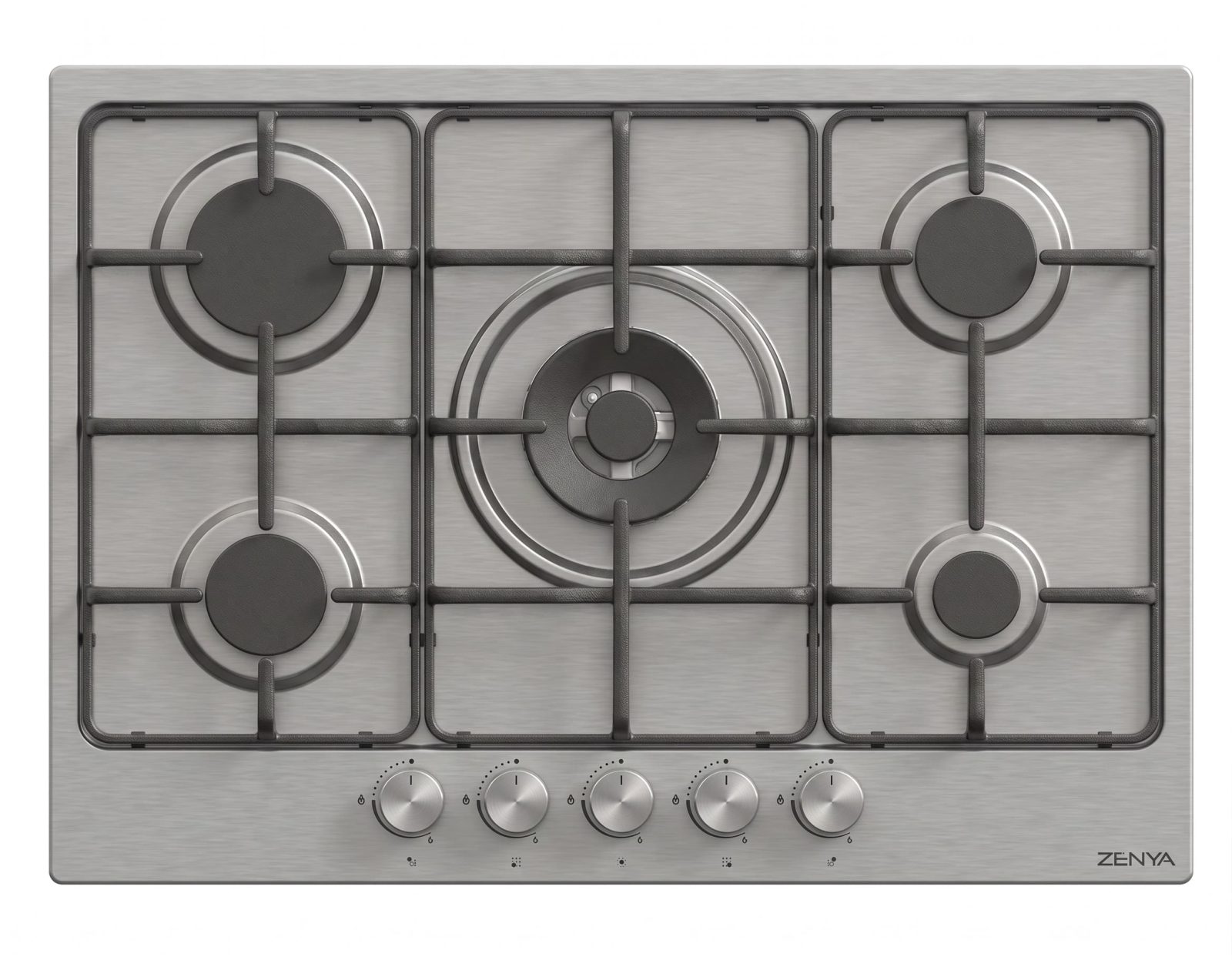 Plaque de cuisson à gaz Zenya 5 feux 75 cm