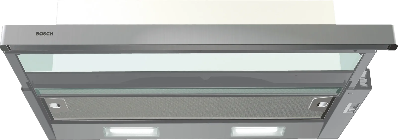 Hotte télescopique 60 cm argenté métallique (300 m³/h)